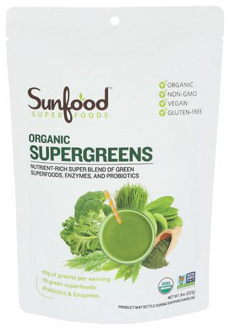 SUNFOOD SUPERFOODS SUPERGREENS ORG