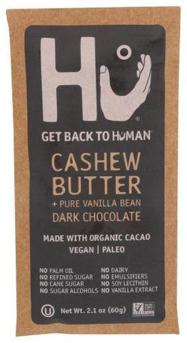HU DARK CHOCOLATE CASHW BUTT VAN BEAN