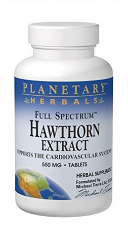PLANETARY HERBALS HAWTHORN EXTRACT 550MG