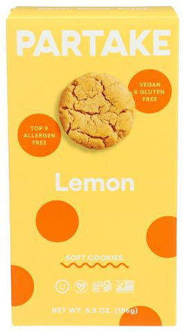 PARTAKE FOODS COOKIES SOFT BAKED LEMON