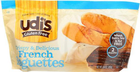 UDIS BAGUETTE FRENCH 2CT 8.40OZ