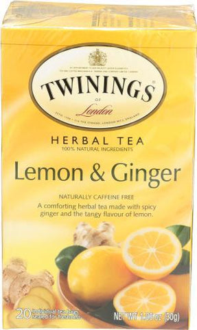 TWININGS LEMON GINGER TEA