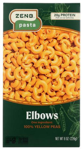 Zenb Pasta Yellow Pea Elbows, 8 OZ.