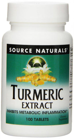 SOURCE NATURALS TURMERIC EXTRACT 100 TABS