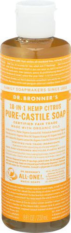 DR BRONNER'S CITRUS CASTILLE SOAP 8OZ