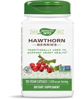 NATURES WAY HAWTHORN BERRIES 180VC