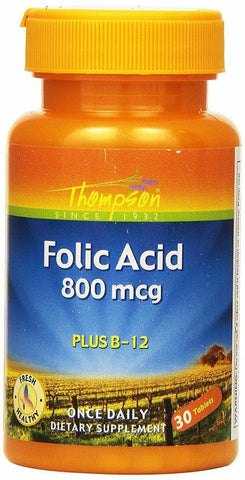THOMPSON FOLIC ACID 800MCG  30 TABS