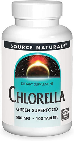 SOURCE NATURALS CHLORELLA 500MG 100 TABS
