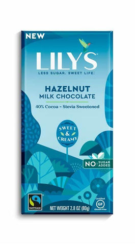 LILYS SWEETS BAR CHOC HAZELNUT 2.8 OZ