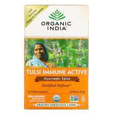 ORGANIC INDIA TEA TULSI IMMUNE ACTIVE 18 BG