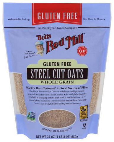 BOBS RED MILL OATS STEEL CUT ORG 24OZ