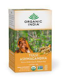 ORGANIC INDIA TEA TULSI  ASHWAGANDA