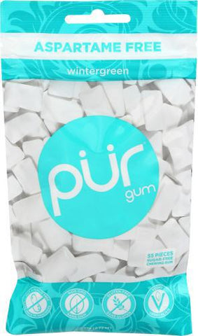 PUR GUM WINTERGREEN 55PC