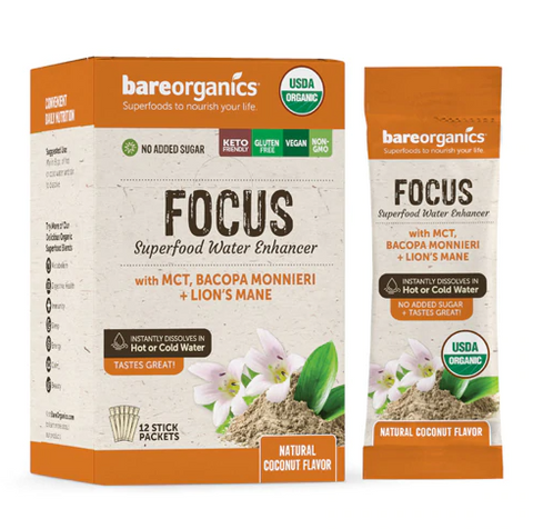 BAREORGANICS FOCUS BLEND 12PC