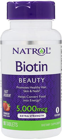 NAT BIOTIN 5000MG 90 TB