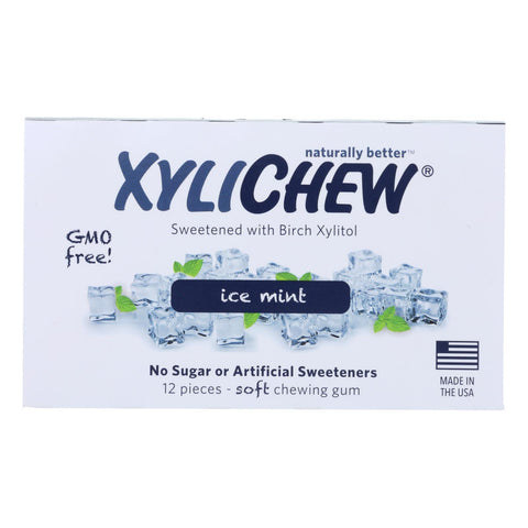 XYLICHEW ICE MINT SOFT CHEWING GUM 12 PIECES