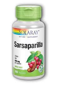 SOLARAY SARSAPARILLA 450MG 100VC