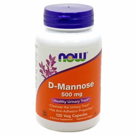 NOW REAL FOODS D MANNOSE 500MG 120VC