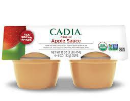 CADIA APPLESAUCE 4PK ORG