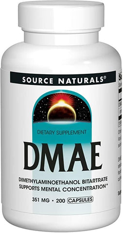 SOURCE NATURALS DMAE 351MG 200 CAPS