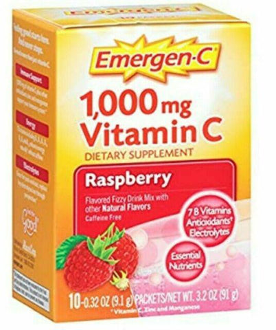 EMERGEN-C RASPBERRY 10 PACKETS