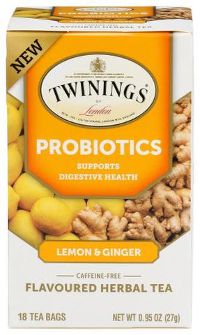 TWINING PROBIOTIC LEMON GINGER 18TB