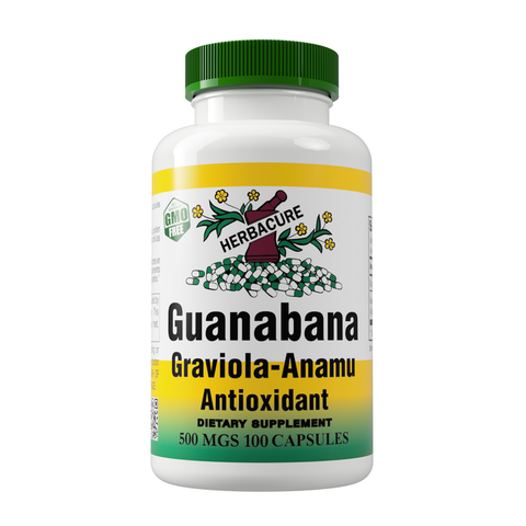 HERBACURE GUANABANA ANAMU 500MG 100CAPS