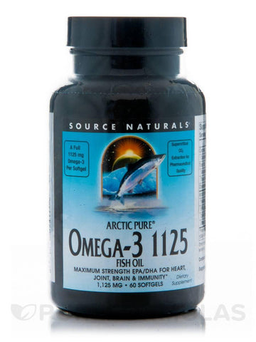 SOURCE NATURALS OMEGA 3 1125  60 SG