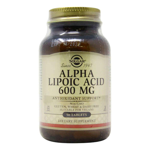 SOLGAR ALPHA LIPOIC ACID 600MG 50TB