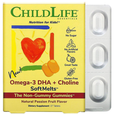 CHILD LIFE OMEGA 3 DHA CHOLINE 27 TAB