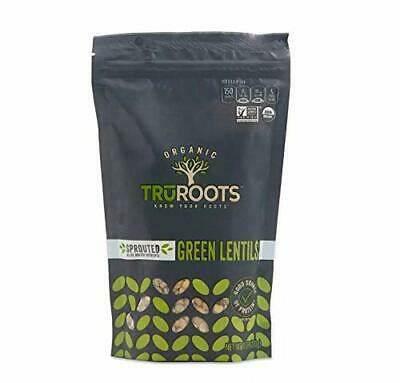 TRUROOTS LENTIL BEANS GRN SPRTD ORG 10OZ