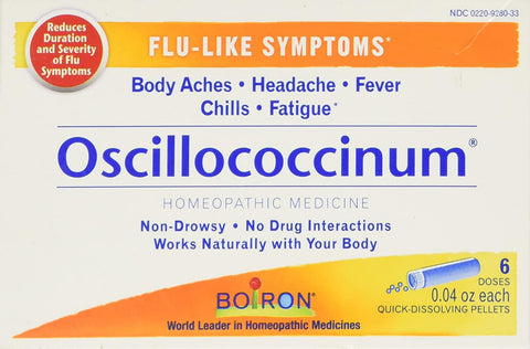 BOIRON OSCILLOCOCCINUM 6 VIALS