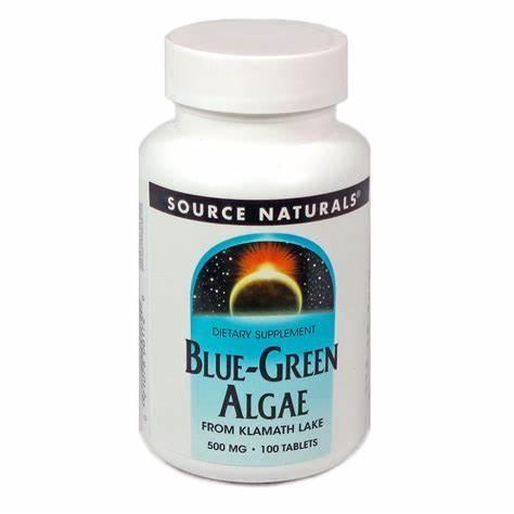 SOURCE NATURALS BLUE GREEN ALGAE 500MG 100TB