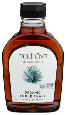 MADHAVA AGAVE NECTAR AMBER 17OZ