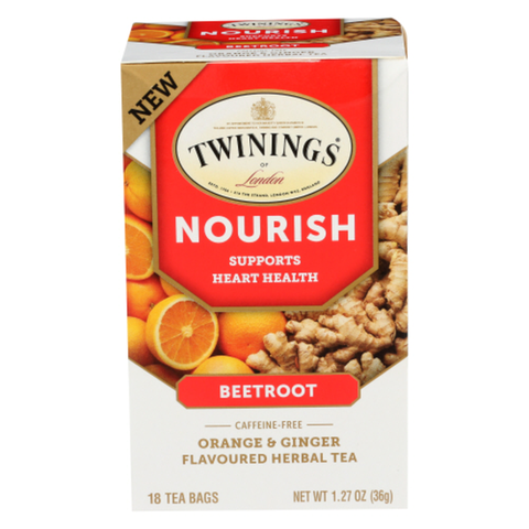 TWININGS ORANGE GINGER NOURISH TEA 18TB