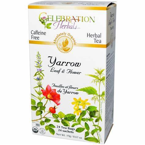 CELEBRATION HERBALS TEA YARROW LEAF & FLOWER 24 TEA BAG