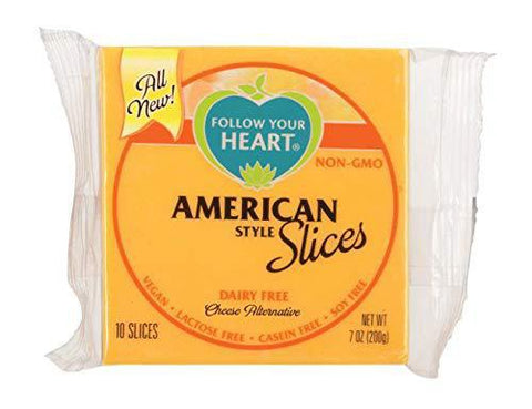 FOLLOW YOUR HEART CHEESE ALT. AMERICAN SLICES 7 OZ