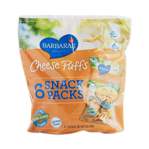 BARBARAS ORIGINAL CHEESE PUFFS 6 PACK 6OZ