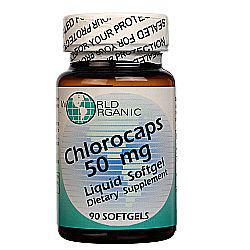 WORLD ORGANIC CHLORO CAPS 50 MG