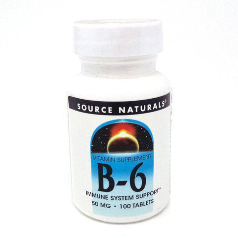 SOURCE NATURALS B-6 50MG 100 TABS