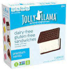 JOLLY LLAMA PREMIUN VANILLA GF/DF SANDWICH 4 COUNT