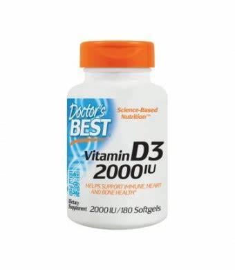 DOCTORS BEST VITAMIN D3 2000IU 180SG