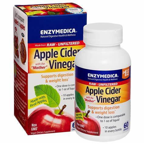 ENZYMEDICA APPLE CIDER VINEGAR  60 CAPS