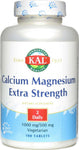 KAL CALCIUM MAGNESIUM EXTRA STRENGHT 100 TABS