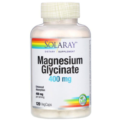 SOLARAY MAGNESIUM GLYCINATE 400MG 120 VC