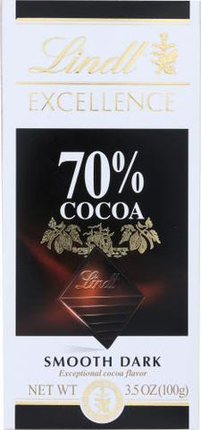 LINDT CHOC BAR EXC 70% COCOA