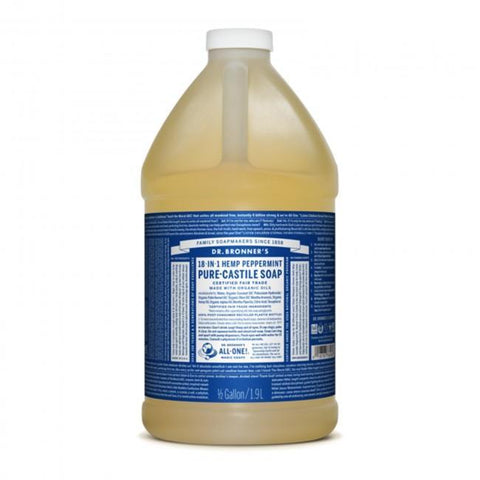 DR BRONNER PEPPERMINT LIQUID SOAP 64OZ