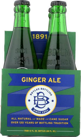 BOYLAN SODA GINGER ALE 4PK