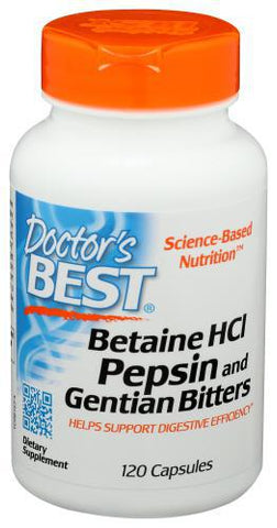 DOCTORS BEST BETAINE HCL, PEPSIN