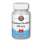 KAL CHROMIUM PICOLINATE 200MCG 60 TB
